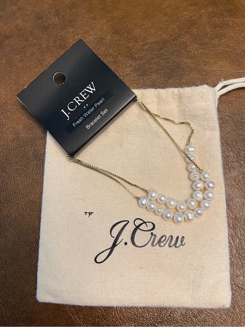58. NWT J.crew fresh pearl bracelet set